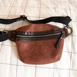 Lucky Brand Leather Fanny Pack/Sling Purse